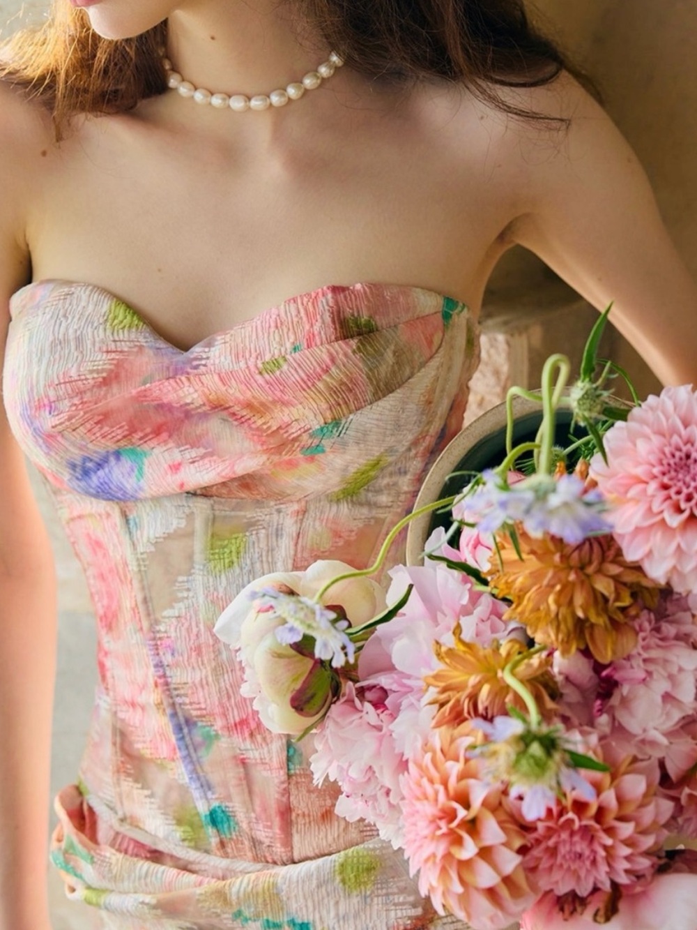 Lacemade Floral Mirror Corset
